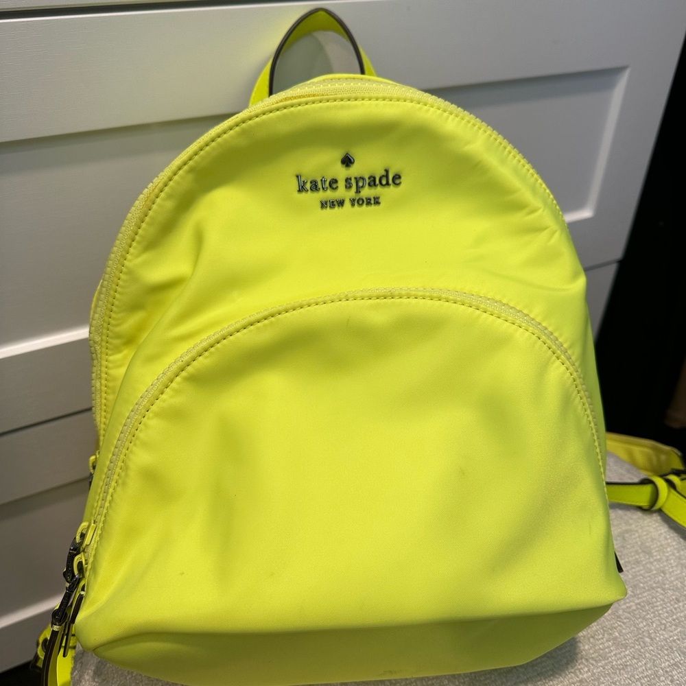 Kate Spade Neon Yellow Backpack